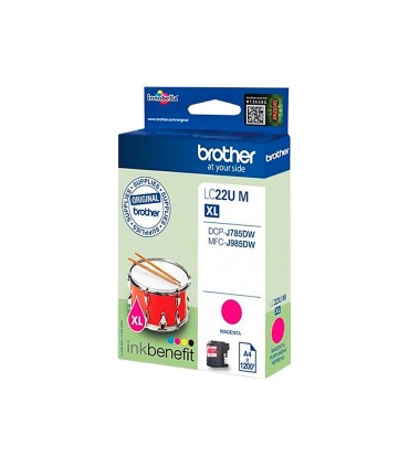 Ink jet brother lc22umbp xl dcp j785dw dcp j785dwxl mfc j985dw mfc j985dw magenta 1200 pag