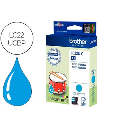 Ink jet brother lc22ucbp xl dcp j785dw dcp j785dwxl mfc j985dw mfc j985dw cian 1200 pag