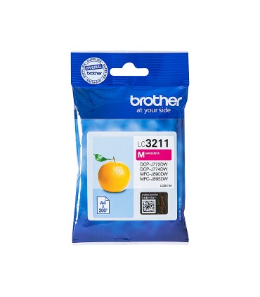 Ink jet brother lc3211m dcp j572 dcp j772 dcp j774 mfc j890 mfc j895 magenta 200 pag