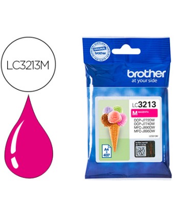 Ink jet brother lc3213 dcp j572 dcp j772 dcp j774 mfc j890 mfc j895 magenta 400 pag