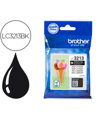 Ink jet brother lc3213 dcp j572 dcp j772 dcp j774 mfc j890 mfc j895 negro 400 pag