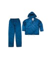 Conjunto de lluvia deltaplus 400 poliester/pvc azul marino talla xxl