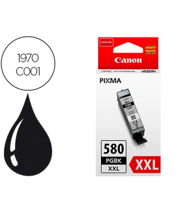 Ink jet canon 580 xxl pixma tr8550 ts6250 ts8250 ts9150 ts9550 negro 600 pag