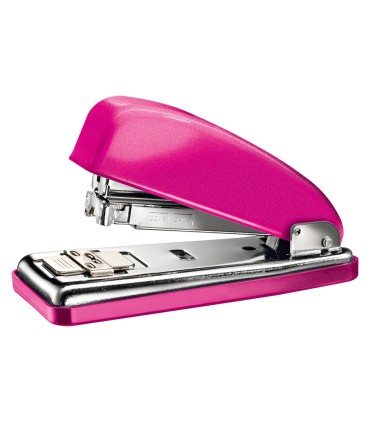 Grapadora petrus 226 classic wow fucsia metalizado capacidad 30 hojas en blister