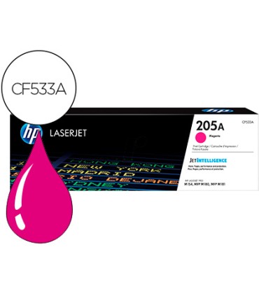 Toner hp 205a laserjet m154a 154nw mfp m180n 181fw magenta 900 paginas