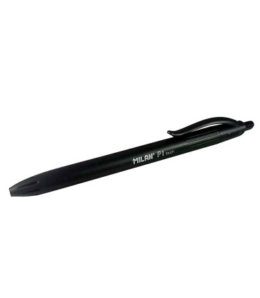 Boligrafo milan p1 retractil 1 mm touch negro