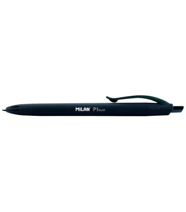 Boligrafo milan p1 retractil 1 mm touch negro