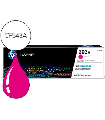 Toner hp 203a laserjet pro m254 mfp m280 mfp m281 magenta 1300 paginas