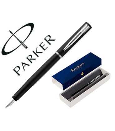 Pluma waterman allure laca negra en estuche de regalo