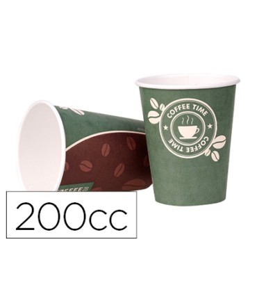 Vaso termico carton 200 cc paquete de 50 unidades