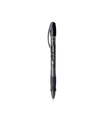 Boligrafo bic gelocity illusion borrable negro punta de 07 mm