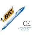 Boligrafo bic gelocity quick dry retractil tinta gel turquesa punta de 0,7 mm