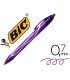 Boligrafo bic gelocity quick dry retractil tinta gel purpura punta de 07 mm