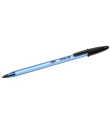 Boligrafo bic cristal soft negro punta de 12 mm