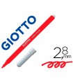 Rotulador giotto turbo color lavable con punta bloqueada unicolor rojo