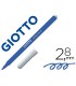 Rotulador giotto turbo color lavable con punta bloqueada unicolor azul oscuro