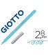 Rotulador giotto turbo color lavable con punta bloqueada unicolor azul claro