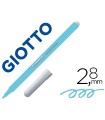 Rotulador giotto turbo color lavable con punta bloqueada unicolor azul claro