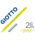 Rotulador giotto turbo color lavable con punta bloqueada unicolor amarillo