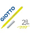 Rotulador giotto turbo color lavable con punta bloqueada unicolor amarillo