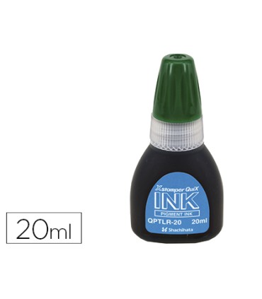 Tinta x stamper quix para sellos verde bote de 20 ml