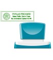 Sello x'stamper quix personalizable color verde medidas 22x69 mm q-18