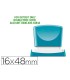 Sello x stamper quix personalizable color verde medidas 16x48 mm q 11