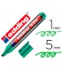 Rotulador edding marcador permanente 330 verde punta biselada 1 5 mm recargable