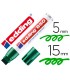 Rotulador edding marcador permanente 850 verde punta biselada 5 15 mm recargable