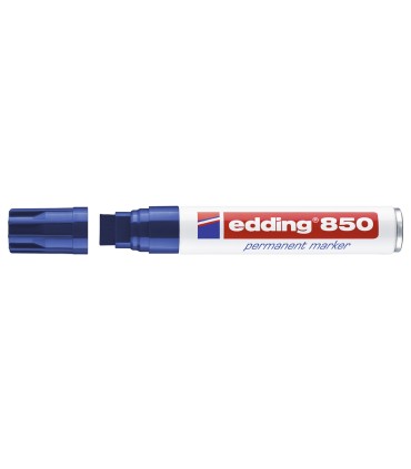 Rotulador edding marcador permanente 850 azul punta biselada 5 15 mm recargable