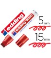 Rotulador edding marcador permanente 850 rojo punta biselada 5-15 mm recargable