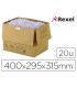 Bolsa de residuos rexel reciclable para destructora auto300x capacidad 40 l pack de 20 unidades 400x295x315 mm