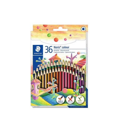 Lapices de colores staedtler wopex ecologico 36 colores en caja de carton