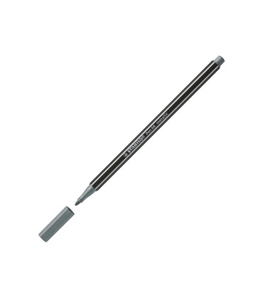 Rotulador stabilo acuarelable pen 68 metalico plata 1 mm