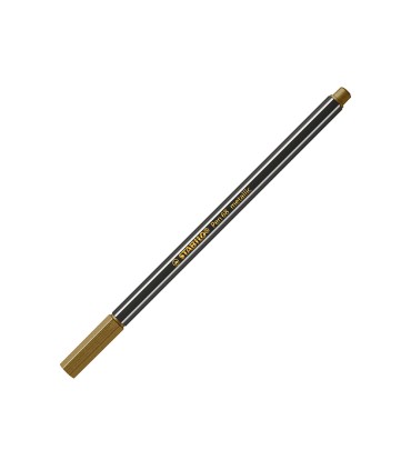 Rotulador stabilo acuarelable pen 68 metalico oro 1 mm