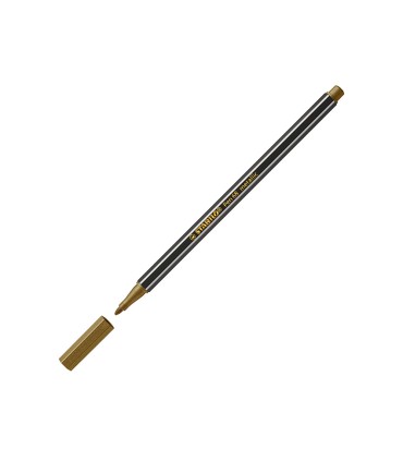 Rotulador stabilo acuarelable pen 68 metalico oro 1 mm