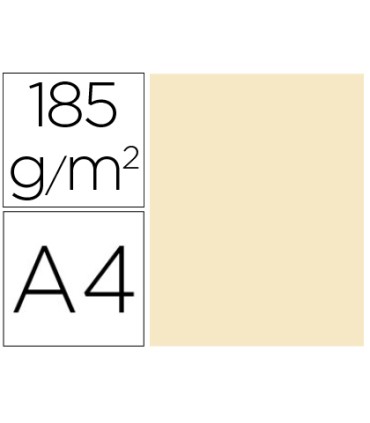 Cartulina guarro din a4 cascara de huevo 185 gr paquete de 50 hojas