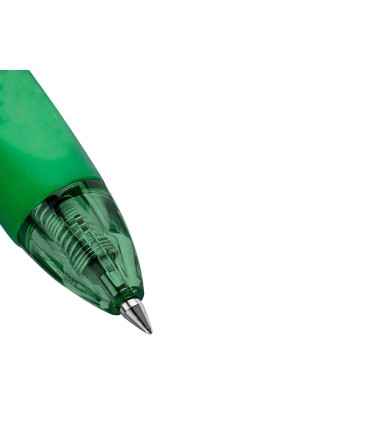 Boligrafo q connect retractil borrable 07 mm color verde