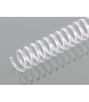 Espiral plastico q connect transparente 32 5 1 20mm 2mm caja de 100 unidades