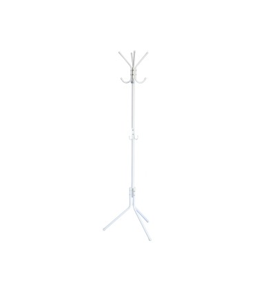 Perchero metalico q connect blanco 8 colgadores 173x51 cm