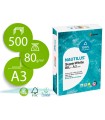 Papel fotocopiadora nautilus superwhite 100% reciclado din a3 80 gramos paquete de 500 hojas