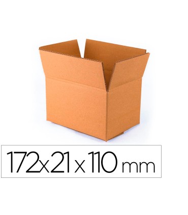 Caja para embalar q connect usos varios carton doble canal marron 172x217x110 mm