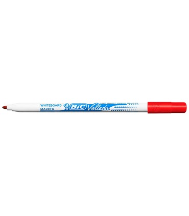 Rotulador bic velleda fino para pizarra rojo punta redonda 1 mm