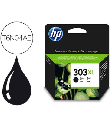 Ink jet hp 303xl envy photo 6230 7130 7830 color negro capacidad 600 paginas