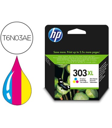 Ink jet hp 303xl envy photo 6230 7130 7830 color tricolor capacidad 415 paginas