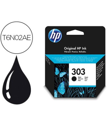 Ink jet hp n 303 envy photo 6230 7130 7830 color negro capacidad 200 paginas