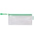 Bolsa multiusos tarifold pvc 250x115 mm apertura superior con cremallera portaboligrafo y correa color verde