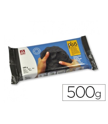 Arcilla sio 2 plus negra endurece al aire paquete de 500 gr