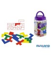 Juego didactico miniland pentominos de colores