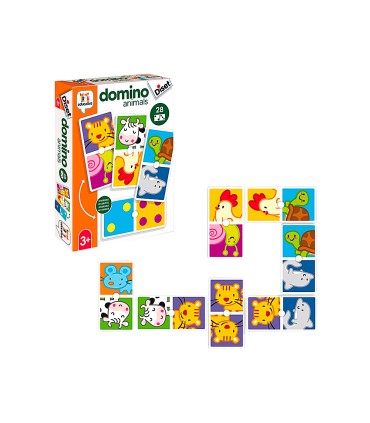 Juego diset educativo domino animals